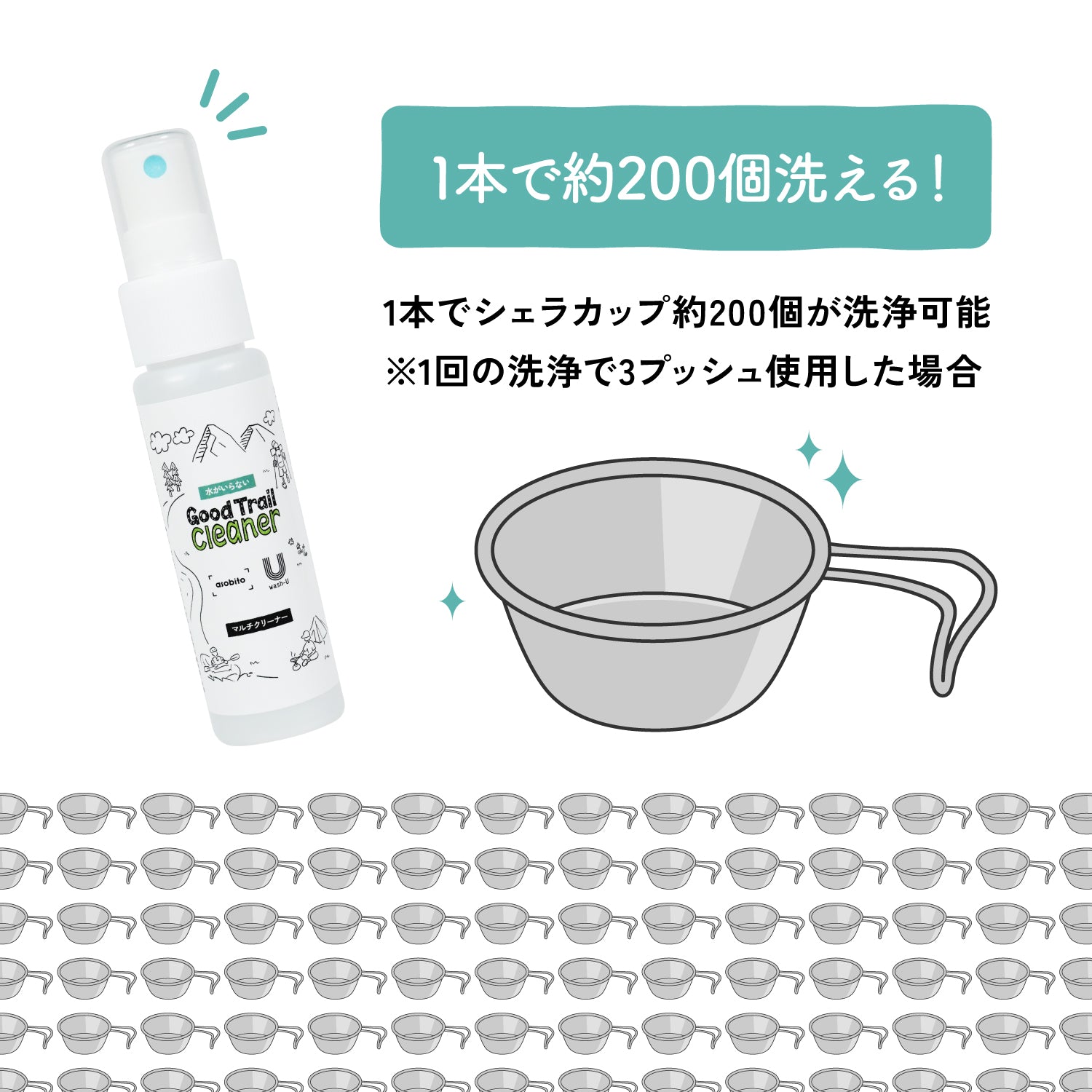 asobito(アソビト) 水がいらないGood Trail Cleaner