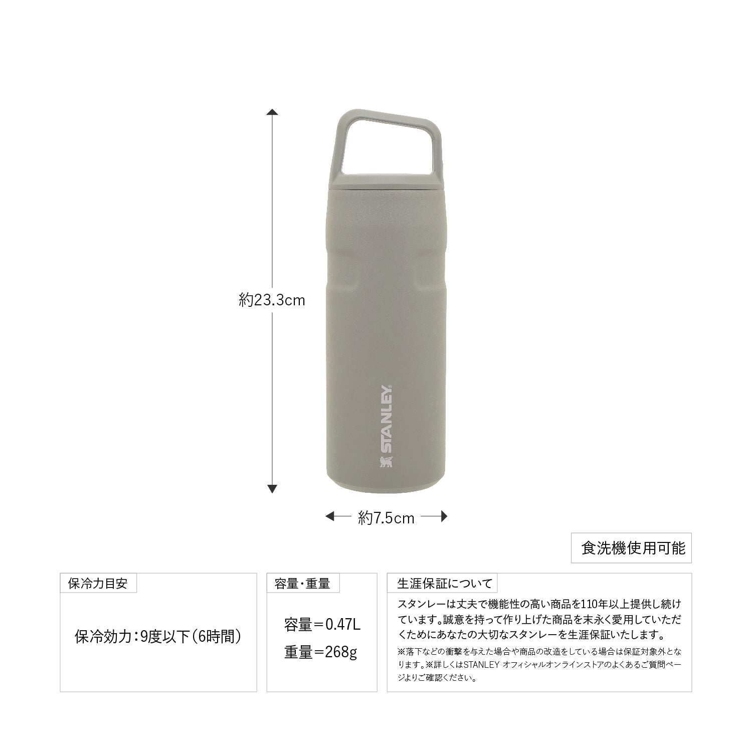 STANLEY(スタンレー) エアロライト真空ボトル 0.47L - ビッグウイングオンラインストア