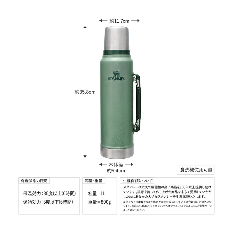 [30%OFF]STANLEY(スタンレー) クラシック真空ボトル 1L - ビッグウイングオンラインストア