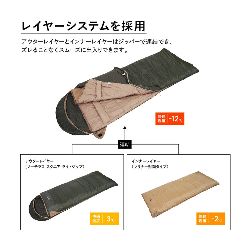 シュラフ 封筒型 Snugpak スナグパック マリナー スクエア